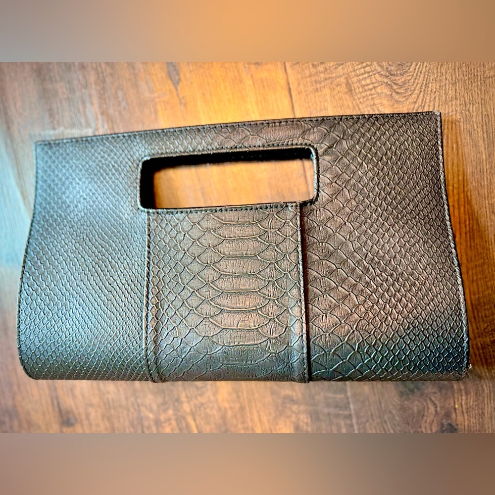 Charming Charlie Black Clutch Purse